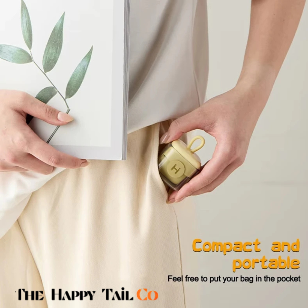 The Happy Tail Co Reusable & Washable Lint Roller - Strong Adhesive Pet Hair Remover for Clothes & Furniture