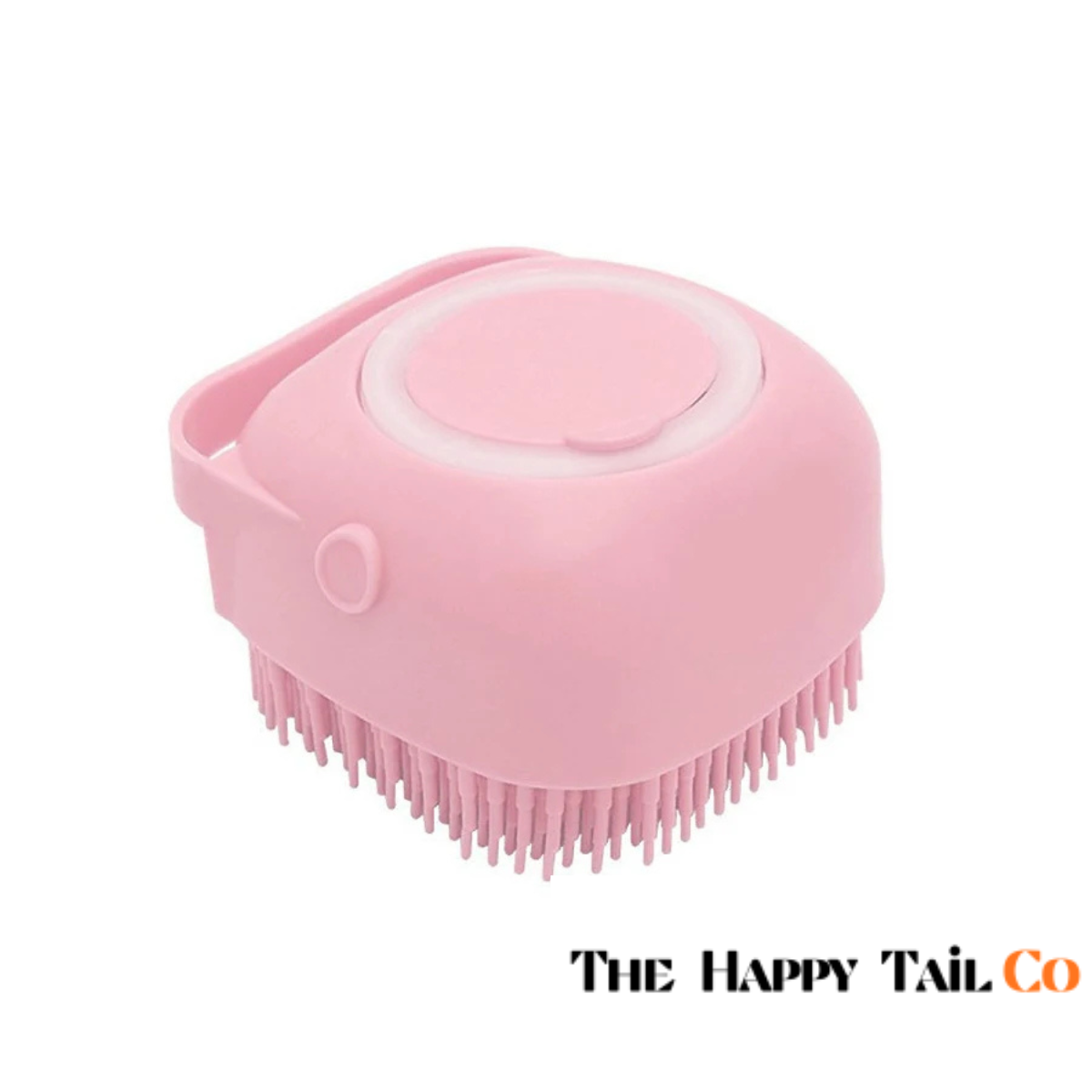 The Happy Tail Co™ 2-in-1 Silicone Pet Bath Brush - Soothing Massage & Shampoo Dispensing Grooming Tool for Dogs & Cats