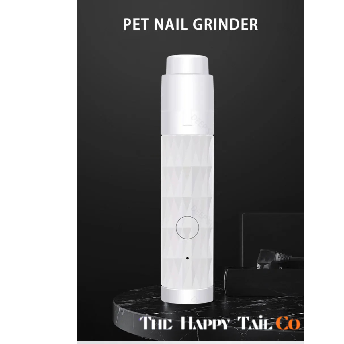The Happy Tail Co™ Professional LED Pet Nail Grinder - Safe & Quiet Electric Trimmer for Dogs & Cats