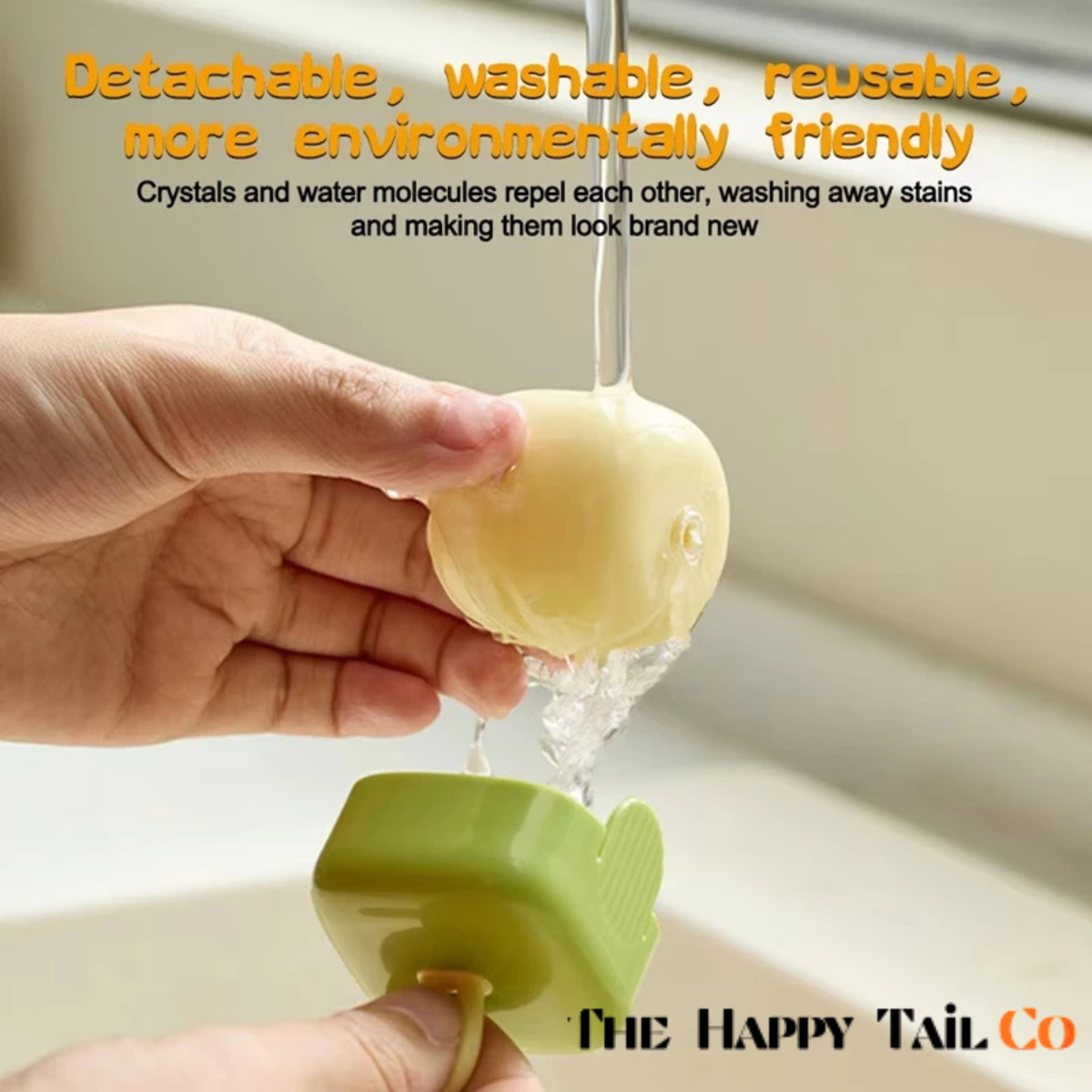The Happy Tail Co Reusable & Washable Lint Roller - Strong Adhesive Pet Hair Remover for Clothes & Furniture