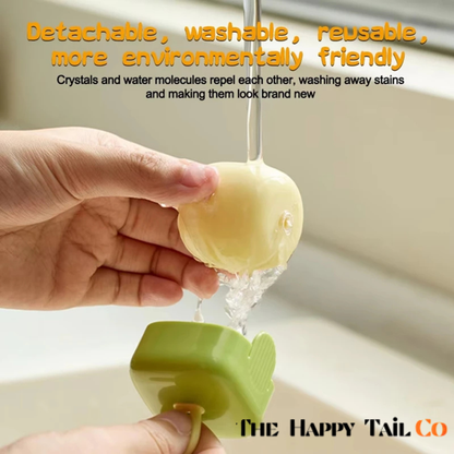 The Happy Tail Co Reusable & Washable Lint Roller - Strong Adhesive Pet Hair Remover for Clothes & Furniture