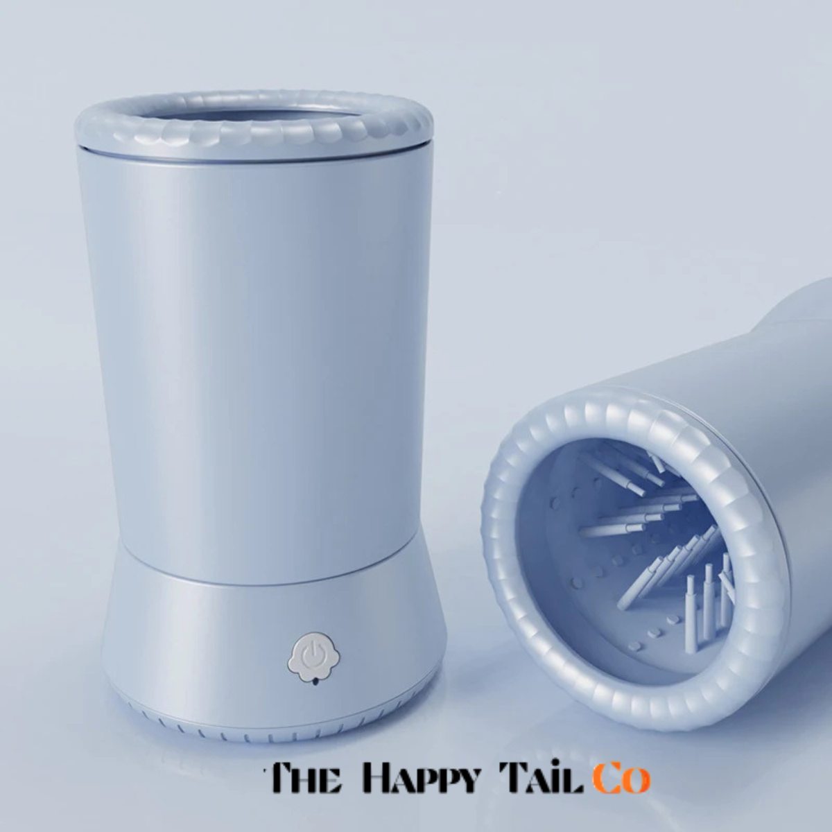 The Happy Tail Co Automatic Pet Paw Washer - USB Rechargeable Electric Dog Paw Cleaner with Soft Silicone Brushes